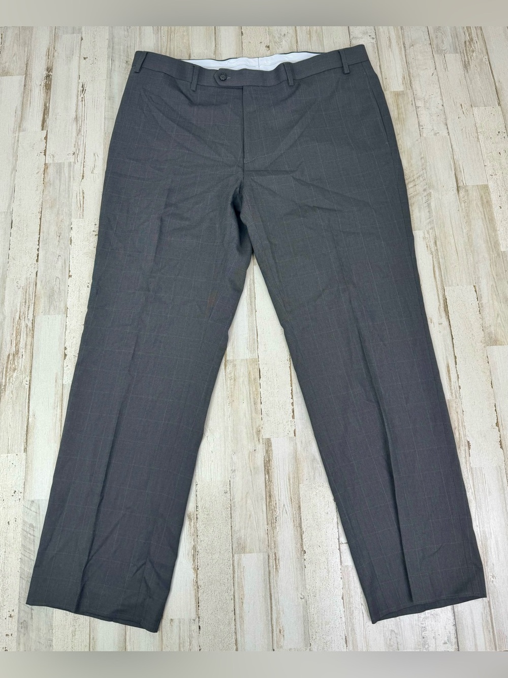 Ralph Ralph Lauren Dress Pants Mens Slim Fit 38x30 Gray Pleated Trousers